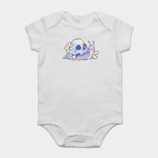 Pastel Goth Kawaii Eboy Egirl Emo Cute Skull Snail Grunge Baby Bodysuit